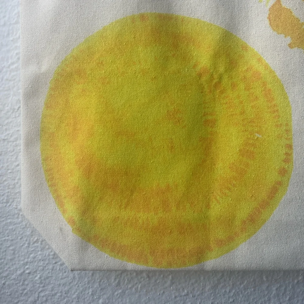 Mad Hippie Yellow Canvas Tote Bag